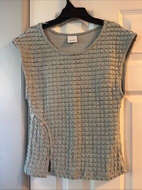 Rita Row Sage Textured Sleeveless Tank Top
